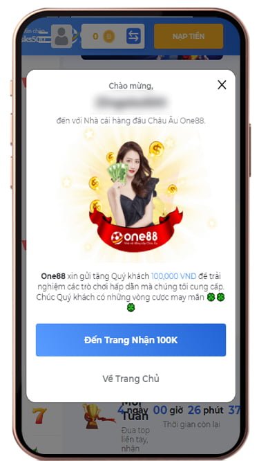 one88 tặng 100k 1