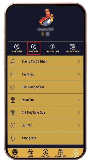 rút tiền 1