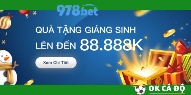 978bet tặng quà giáng sinh lên đến 88888K