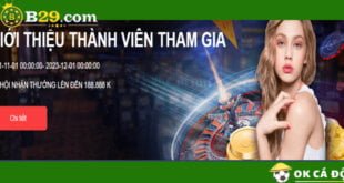 B29 Tặng tiền thưởng thành viên giới thiệu bạn bè