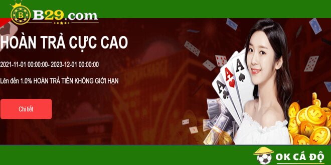 B29.com Hoan Tra cuc cao sieu hap dan cho thanh vien