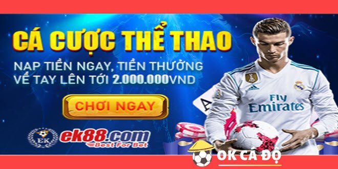 Nha cai EK88 thuong cuoc The thao den 2 trieu dong.