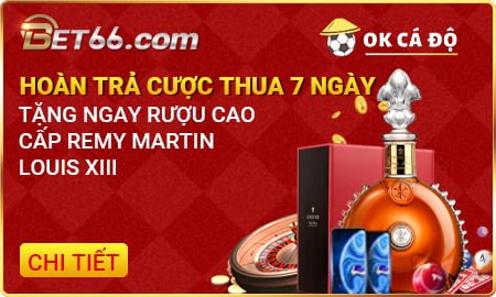 Bet66 hoàn tiền cược thua hàng tuần