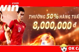 VWIN thưởng 50% nạp hàng tuần thể thao lên đến 8 triệu đồng